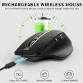 Rapoo MT750 Multi-mode Rechargeable Wireless Mouse Ergonomic 3200 DPI Bluetooth Mouse Easy-Switch Up to 4 Devices. 