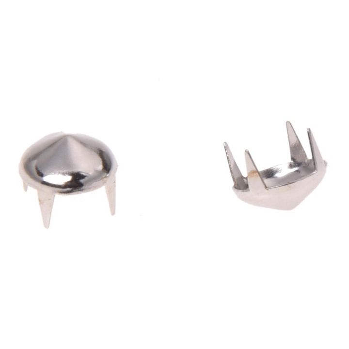 200%20Silver%20Copper%20Round%20Cone%20Rivet%20Spike%20Studs%20Spots%20DIY%20Rock%20Punk%208mm%20-%20Image%202
