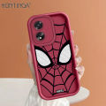 Hontinga for OPPO A18 A38 Back Cover Spider-Man Pattern Ladder Soft Camera Protection Rubber Phone Case. 