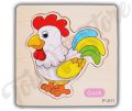 Wooden 3D Puzzle Jigsaw Wooden Toys For Children Cartoon Animal Puzzles Intelligence Kids and Children. 