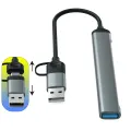 【Lejia】Usb C Hub 5-in-1 Type C Docking Station Usb To Usb3.0 Adapter Notebook Laptop Computer. 