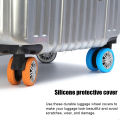 1/4Pcs Thicken Texture Silicone Wheels Protector For Luggage Reduce Noise Travel Luggage Wheels Cover Suitcase Accessories. 