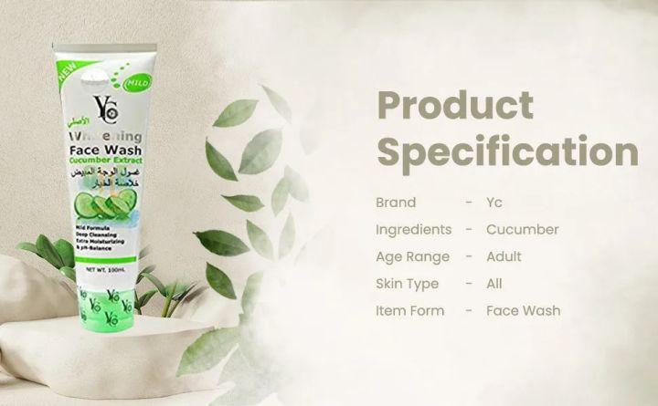 YC%20Whitening%20Face%20Wash%20Cucumber%20Extract%20100ml%20%E2%80%93%20Deep%20Clean%20&%20Refreshing%20Facial%20Cleanser%20for%20Men%20&%20Women%20-%20Image%203