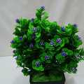 Artificial Flower Tree Minicape: New Green Mini 1Pc with Multiple Color Flowers for Restaurant Home Table Bonsai Décor, Plastic Tob. 