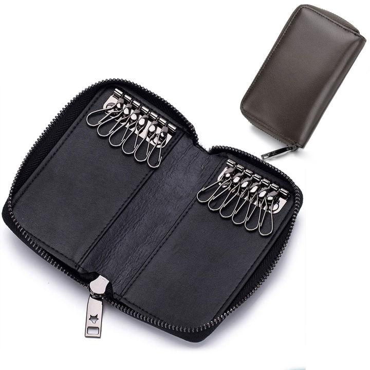 Leather Key Wallet,Key Holder Protection, Key Case Unisex Leather - Main Image