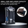 RFID Metal Credit Card Holder Pack Men Wallets Transparent badge card bag Business Bank Case Aluminium Steel Minimalist Wallet. 