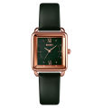 SKMEI SK1702F Black PU Leather Analog Luxury Watch For Women - RoseGold & Black. 