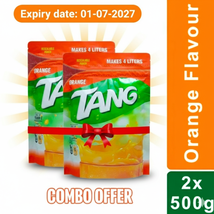 Tang Orange  Drink Mix Pouch Combo (500G X 2 ) - 1KG - Bahrain