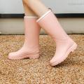 Women's Knee-High Rain Boots Lightweight Soft Rain Boots Fashion Waterproof Shoes Non-Slip Rain Boots Work Shoes. 