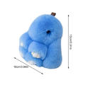 Adorable Bunny plush Delightful Soft Small Rabbit keyring Fuzzy Fluffy keychain for Keychain accessory Bag decoration Gift for kids Easter-themed decoration Rabbit lover's. 
