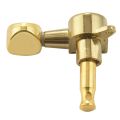 12 Guitar Tuning Pegs VERROUILLAGE Tuner Touches Guitar Strings Button 6L + 6R Gold. 