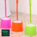 High Quality Toilet Brush Holder Set Plastic Round Plastic Cleaning Brushes Toilet Brush for Bathroom.