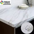 300x60cm White Marble Vinyl Contact Paper Decorative Self Adhesive Shelf Liner Waterproof Wallpaper Removable Peel and Stick Vinyl Size : 120'' x 24'' inches.