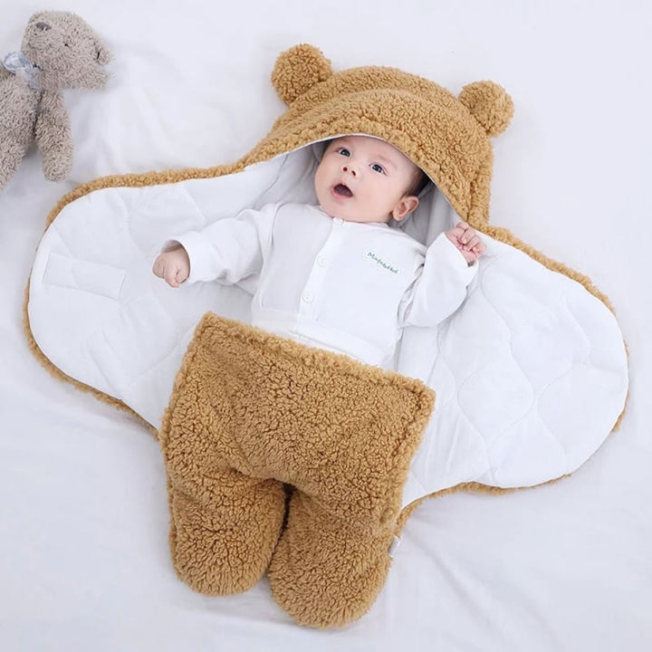 Baby%20Sleeping%20Bag%20Ultra-Soft%20Fluffy%20Fleece%20Newborn%20Receiving%20Blanket...%20-%20Image%204