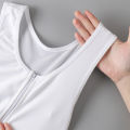 【Hot ticket】 Chest Binder Women Tops Zipper Flat Chest Invisible Underwear Wrapped Lest Cool Mesh Half Binder Trans For Female Vest Bust New LUKE.