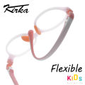 Kirka Optical Children Glasses Frames TR90 Flexible Kids Silicone Glasses Baby Eyeglass Kids Rubber Glasses Pink Unisex. 