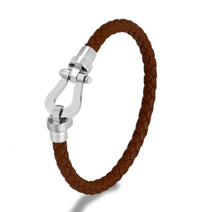 Classic%20Brand%20Horseshoe%20Clasp%20Genuine%20Leather%20Cord%20Bracelet%20Men%20Women%20Stainless%20Steel%20Wristband%20Handmade%20Creative%20Lover%20Jewelry%20-%20Image%204