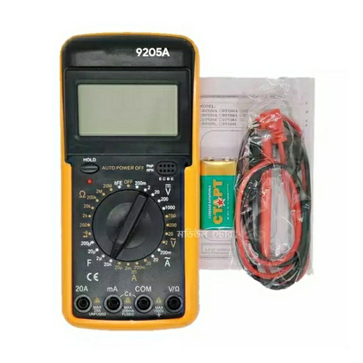 Digital Multimeter LCD Display AC/DC Resistance Capacitance Tester with Low Battery Indication