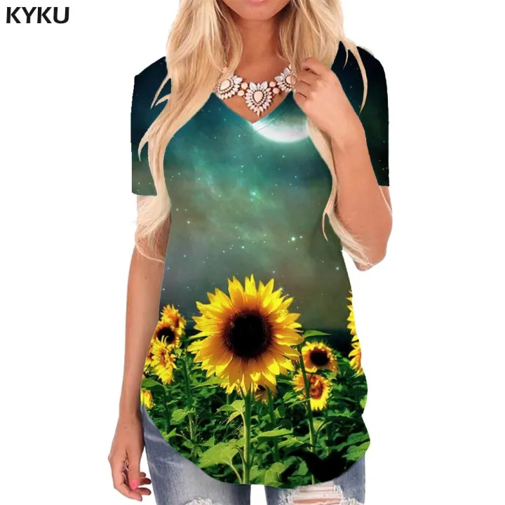 KYKU%20Rose%20Flower%20T%20Shirt%20Women%20Flowers%20V-neck%20Tshirt%20Romantic%20Shirt%20Print%20Red%20Funny%20T%20shirts%20Womens%20Clothing%20Summer%20Casual%20Tops%20-%20Image%205