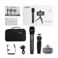 Comica Wireless Microphone With Tripod For iPhone Android Smartphone Dslr Camera Handheld Microphone For Interview, WS50H. 