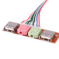 【Exclusive Offer】New Computer Chassis Front Panel Audio Jack Front USB Interface Host Front Bezel Cable. 
