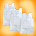 3 Pieces White Color Sando Ganji/Tank Top For Kids 0-5 years, boy tshirt, sando ganji, boy tang top. 