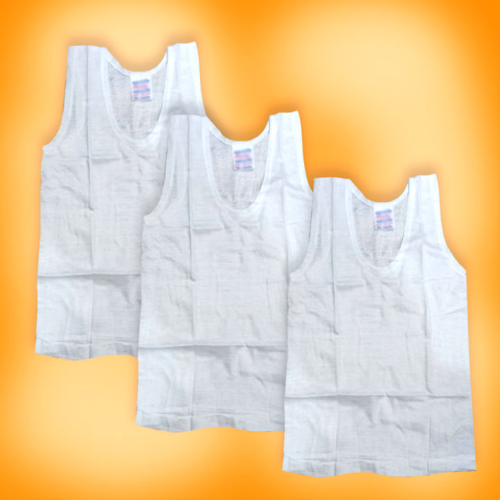 3 Pieces White Color Sando Ganji/Tank Top For Kids 0-5 years, boy tshirt, sando ganji, boy tang top