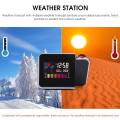 Creative Attention Projection Digital Weather LCD Snooze Clock Bell Alarm Display Backlight LED Projector Home Clock Timer.