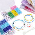 3mm 3500pcs Glass Beads Letter Beads 1Set For Jewelry Making DIY Necklace Pendant Bracelet. 