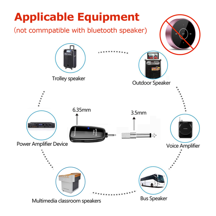XIAOKOA%20UHF%20Wireless%20Instruments%20Saxophone%20Microphone%20Wireless%20Receiver%20Transmitter,160ft%20Range,Plug%20and%20Play,Great%20for%20Trumpets%20-%20Image%206