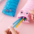 Creative caterpillar zipper pencil case school Stationery storage bag cute Pen holder student pen case for kids Kawaii pen bags.