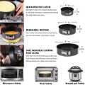 Non Stick 3 Piece Set Carbon Steel Springform Round Shape Cake Pan Mold.