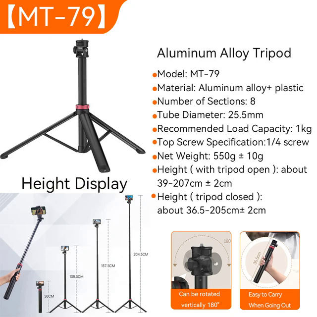 Ulanzi%20MT-79%202M%20Portable%20Universal%20Tripod%20Aluminum%20Alloy%20Lamp%20Holder%20Support%20LT028%20Fill%20Light%20Lightweight%20Camera%20Action%20Camera%20-%20Image%207