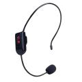 rtable  FM  Headset Microphone Handsfree Megaphone Mic for Teaching Tour Guide Sales Promotion Lectures Meetings Black. 