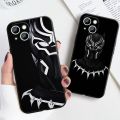 Marvel Black Panther Phone Case For Apple iPhone 14 13 12 11 Pro Max mini XS XR X 8 7 6S 6 Plus Black Soft Funda Back Cover. 