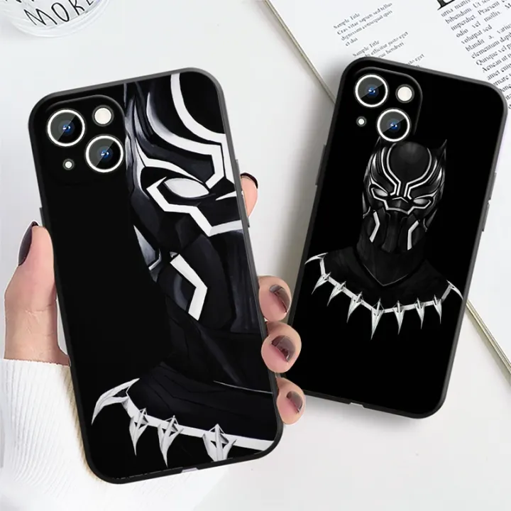 Marvel%20Black%20Panther%20Phone%20Case%20For%20Apple%20iPhone%2014%2013%2012%2011%20Pro%20Max%20mini%20XS%20XR%20X%208%207%206S%206%20Plus%20Black%20Soft%20Funda%20Back%20Cover%20-%20Image%202