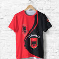 Albania Flag Graphic T Shirts Albanian National Emblem 3D Print T Shirt For Men Clothes Sport Contest Jersey Eagle Tee Boy Tops.