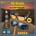 Hd Night Vision Wrap Around Driving Glasses. 