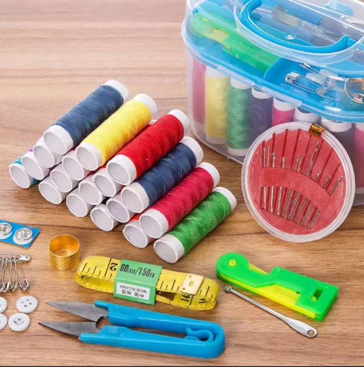 10pcs/set%20Portable%20Household%20Sewing%20Kit%20Box%20DIY%20Embroidery%20Handwork%20Tool%20Needles%20Thread%20Scissor%20Set%20Home%20Supplies%20Travel%20-%20Image%205