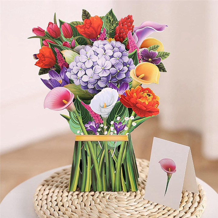 Pop-Up%20Bouquet,%20Pop-Up%20Paper%20Flower%20Bouquet%20Greeting%20Card,%20Mother'S%20Day%20Birthday%20Female%20Easter%20Gift%20Card%20Bowtie%20C%20-%20Image%203