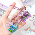20 free cutting cute girl heart material for handmade tents, children's Guka DIY water cup cartoon stickers. 