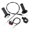 Throttle Accelerator Handle Grips Cable Set for 50cc 150cc 250cc Mini Bike Easy Installation Professional Accessory Durable. 