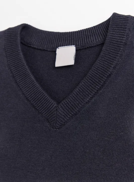 Boys%20V-Neck%20Long%20Sleeve%20Cotton%20Sweater%20From%20Levin%20-%20Image%205