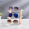 Acrylic Riser Stand Sunglass Holder Display 4 Steps Decoration Stair Step Display Rack Table Display Stand Cosmetics Sunglasses Display Rack. 