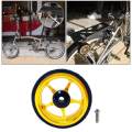 2xEasy Wheel for Folding Bike EZ Wheels Wheel Easywheel Golden. 