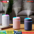 H2O Mini USB Air Humidifier â Colorful LED Cool Mist Aroma Diffuser for Home, Car & Office.
