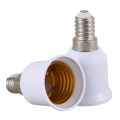 10 Pcs E14, E27 Adapter Base Screw LED Light Bulb Bulb Socket Converter, White. 