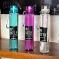 Classic Slim Plastic Transparent Water Bottle 500ml water cup BPA Free, Leak-Proof, Reusable with Easy Lock Random Color Water Bottle 1pic.