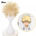 Ebingoo My Hero Academia Cosplay Wig Shinsou Hitoshi Ash Shoto Todoroki Denki Kaminari Cosplay Wig Heat Resistant Synthetic Wigs. 