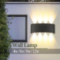 LED Wall Lamp 4/6/8W  Wall Sconce Lamps Plastic Wall Lamps Indoor Outdoor Lighting Fixture Not Waterproof Led Light Up Down For Indoor Bedroom Home Dector. 